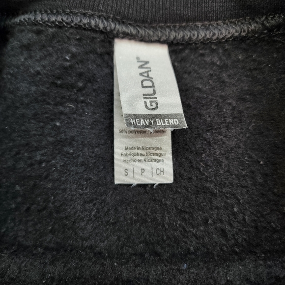 DONT TREAD ON ME Snake Black Pullover Cotton Blend Sweatshirt Women's Small - Picture 4 of 16